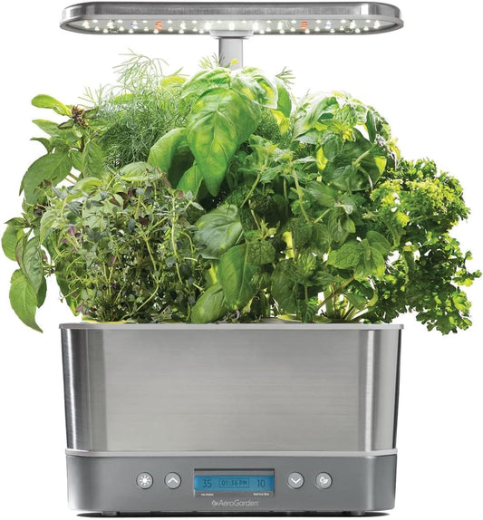 Harvest Elite - Indoor Garden with LED Grow Light, Stainless Steel